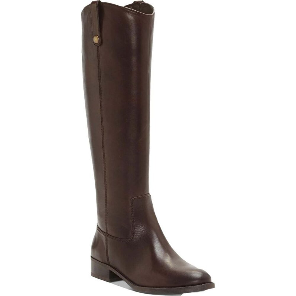 INC Womens Brown Cushioned Studded Fawne Round Toe Zip-Up Riding Boot 6.5 M
